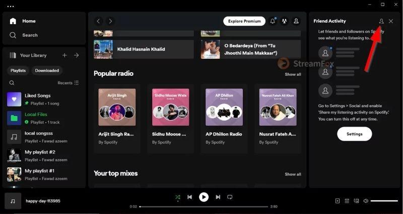 click Add Friends | Add Friends on Spotify