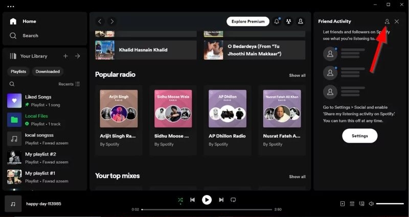 click Add Friends | Add Friends on Spotify