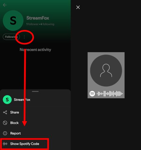 send via WhatsApp | Add Friends on Spotify
