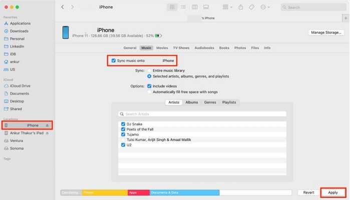 hit Apply | Add Local Files to Apple Music