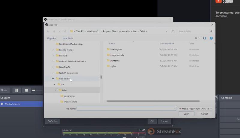 inbuilt filters | Add Spotify to OBS