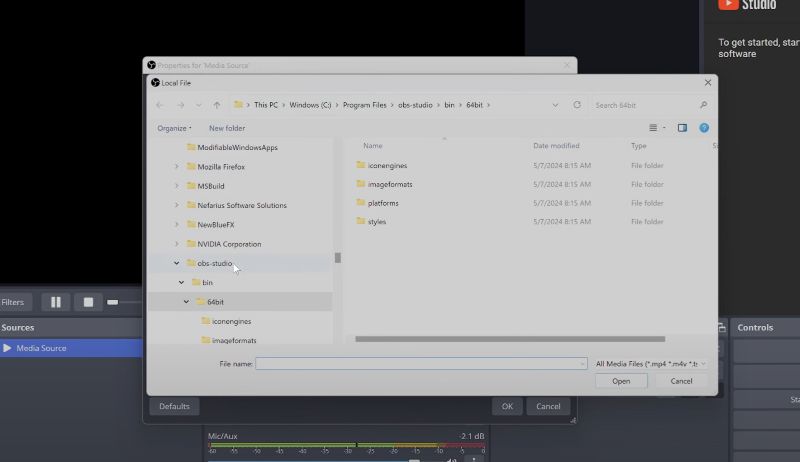 inbuilt filters | Add Spotify to OBS