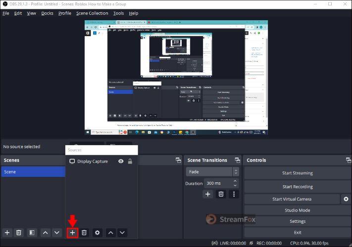 click plus | Add Spotify to OBS
