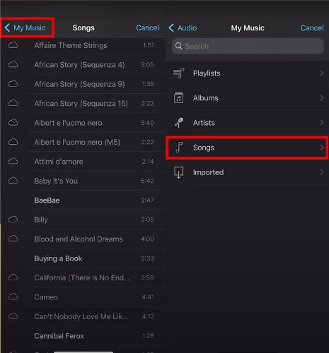 refresh Songs | Add Spotify Music to iMovie