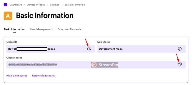 copy client info | Add Spotify to OBS