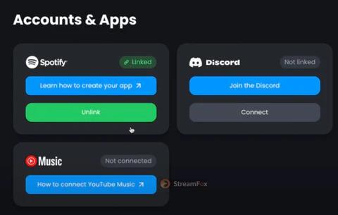 Linked mark | Add Spotify to OBS