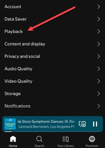 select Playback | Play Spotify with AirPods