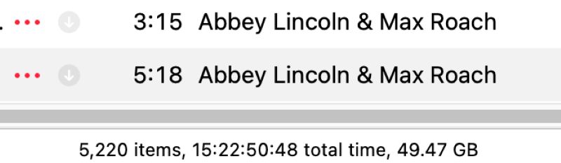 display items | How Many Songs You Have on Apple Music