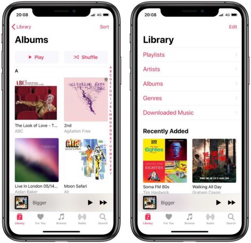 library | Apple Music VS Pandora