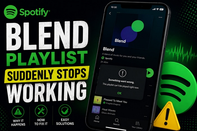 Blend Playlist Suddenly Stops Working