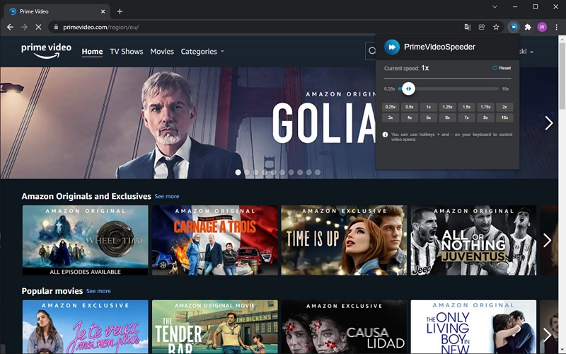 chosen speed | www amazon com video settings