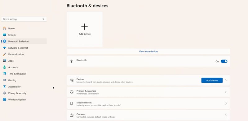 choose Bluetooth and devices | Play Spotify with AirPods
