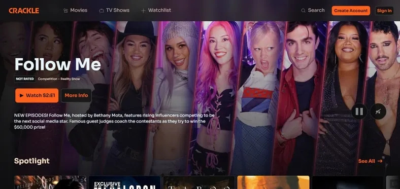 browse crackle | m4ufree alternative