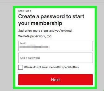 Email Address for the New Account | how to transfer netflix profile