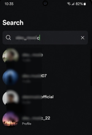 tap Search