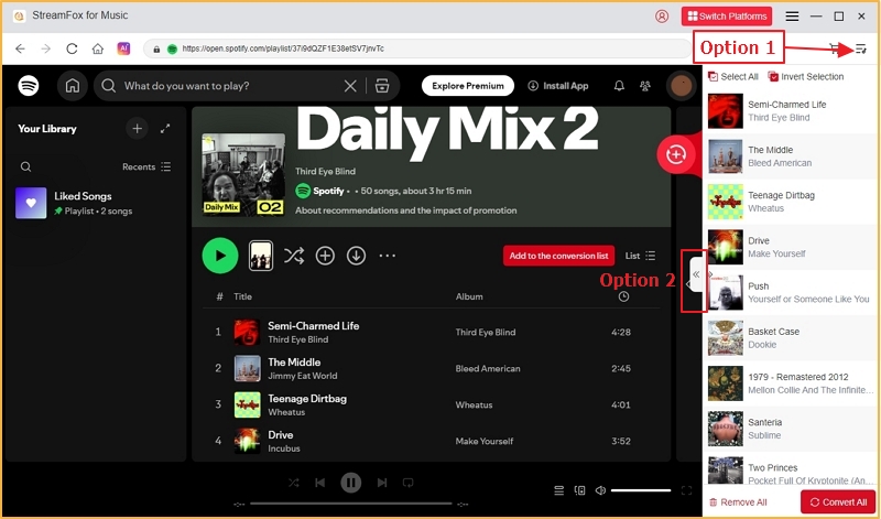 open the conversion window | StreamFox All in One Converter User Guide