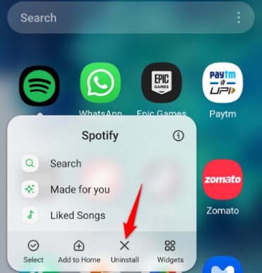 click Delete App | Spotify Karaoke Mode