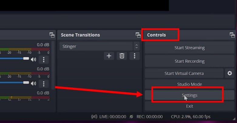 click Settings | Add Spotify to OBS