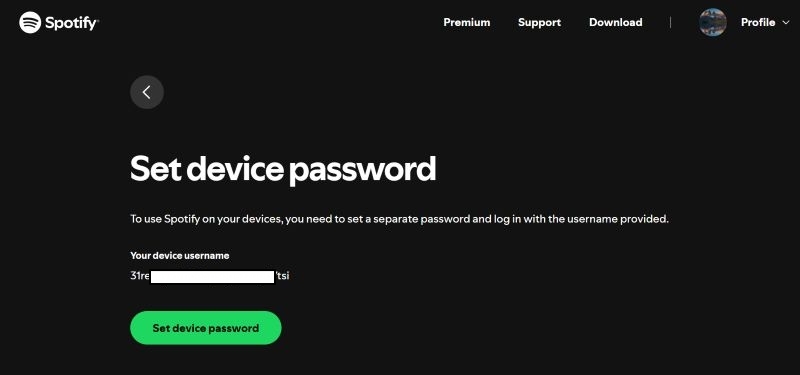 generate a device password | Spotify Keeps Logging Me Out