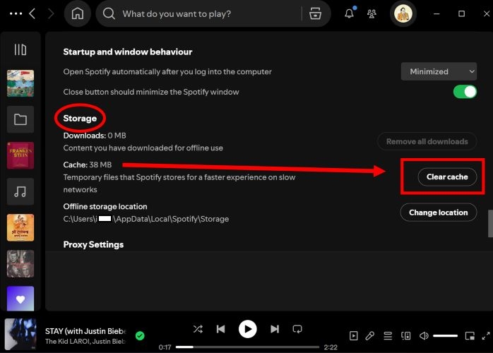 Storage page | Spotify Keeps Logging Me Out