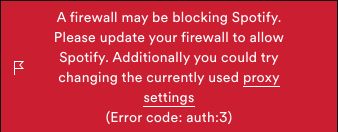 Error code 3 | Spotify Keeps Logging Me Out