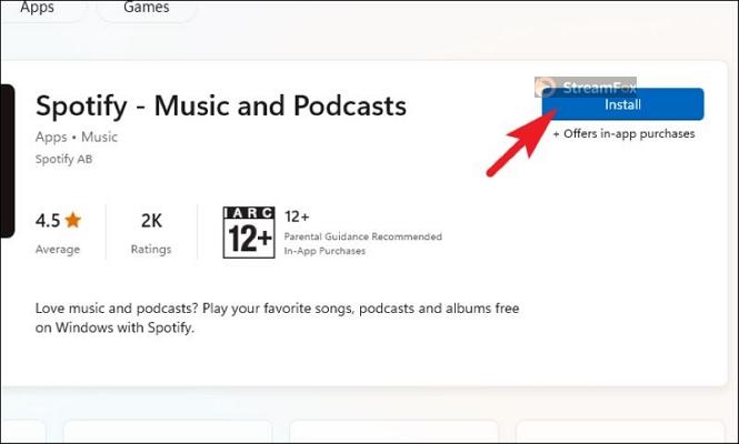 click Install | Spotify Playing but No Sound