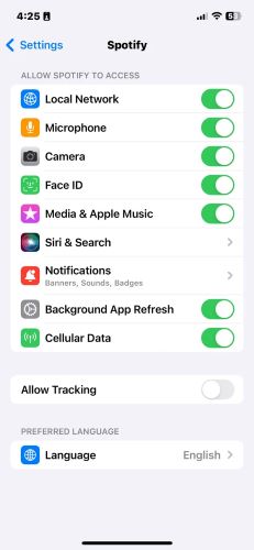 turn on Local Network | Play Spotify on Apple TV