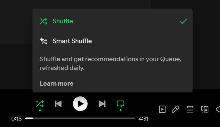 find Smart Shuffle | Spotify Search Not Working