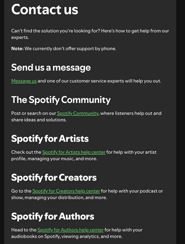 select Message Us