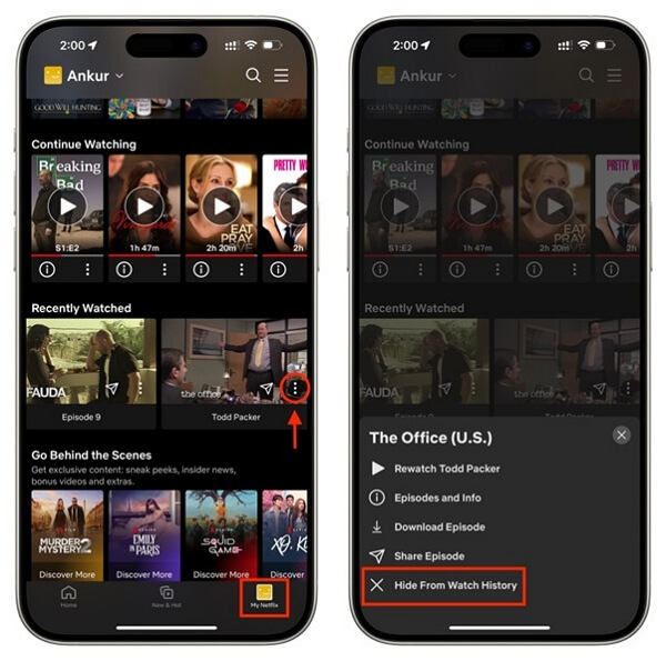 Remove from Watch History | delete purchases on amazon prime video