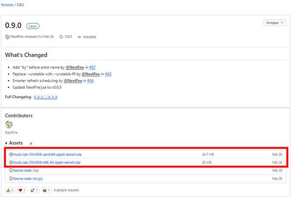 target folder on your computer | apple music on discord