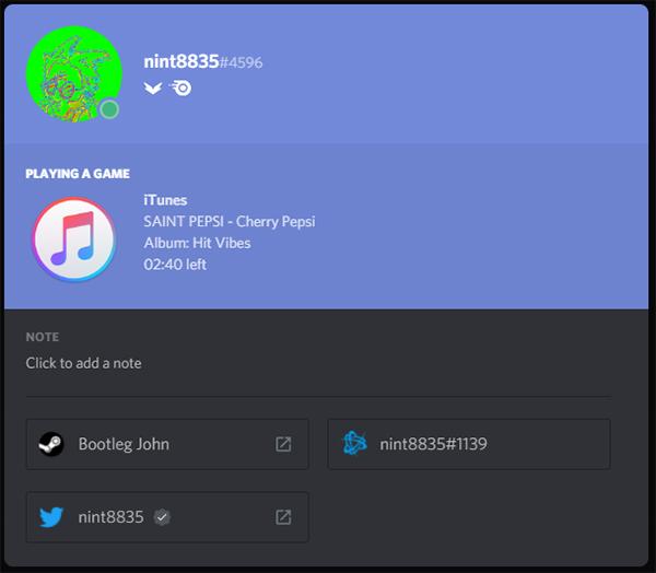 share on Discord | apple music on discord
