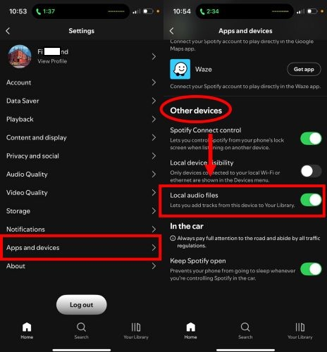 turn on Local Audio Files | Connect Apple Music to Discord