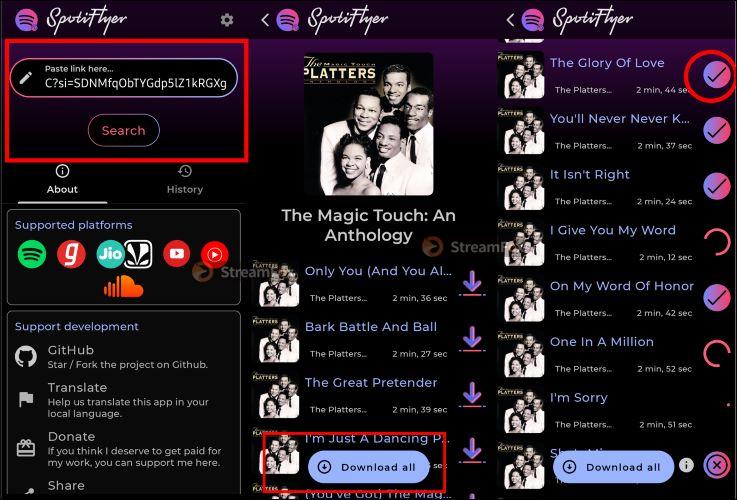 warning SpotiFlyer | Extract Spotify Songs