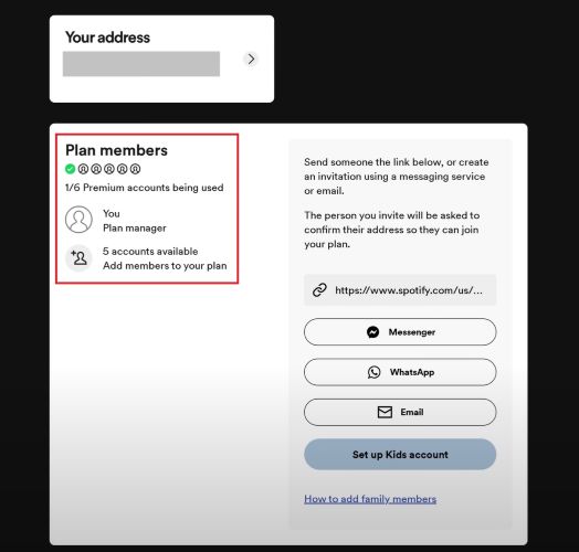 invite link | Spotify Family Plan