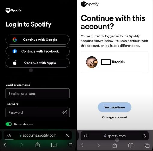 hit Yes Continue | Spotify Family Plan