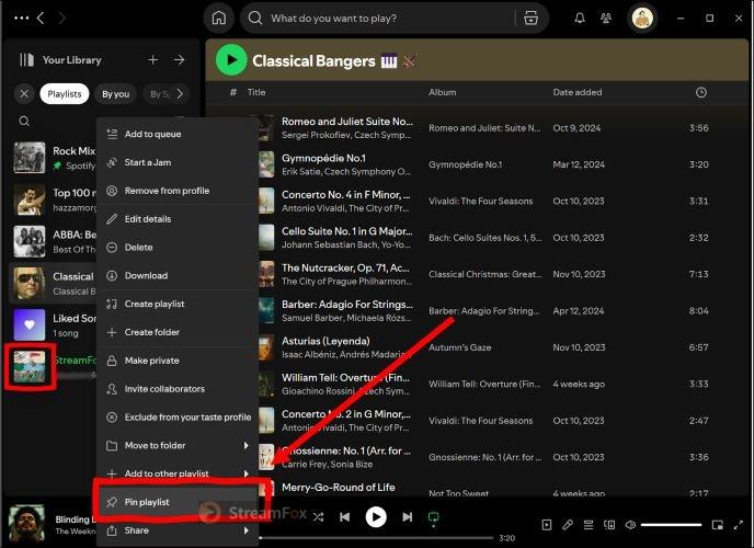 pin Spotify playlist desktop | Pin a Playlist on Spotify