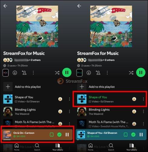 begin song playback | Restart a Playlist on Spotify