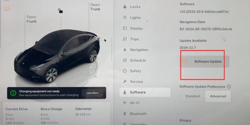 new software is downloaded | apple music on tesla