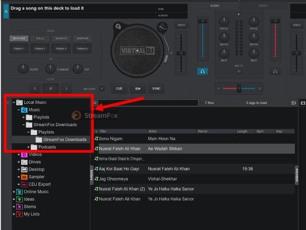 drop songs to desired decks | DJ Software That Work with Spotify