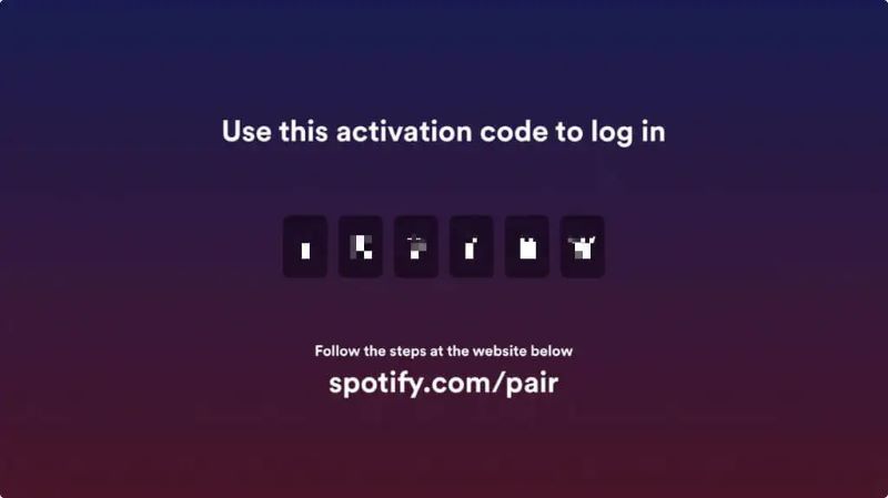 activation code | Play Spotify on Apple TV
