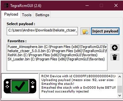 Inject Payload | amazon prime video on nintendo switch