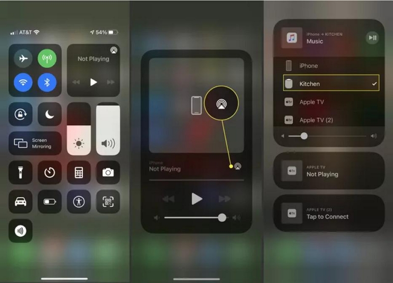 control center | apple music on roku