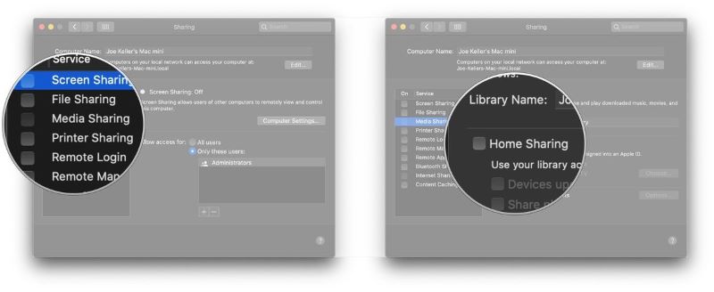 click Turn On Home Sharing | Play Spotify on Apple TV