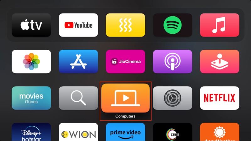 open Computer app | Play Spotify on Apple TV