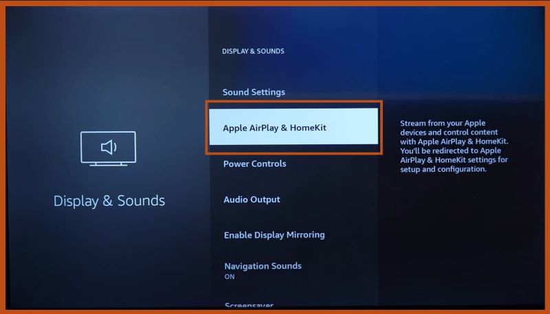 open Apple AirPlay and HomeKit | Play Spotify on Amazon Firestick TV