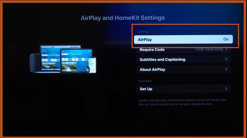 turn on AirPlay | Play Spotify on Amazon Firestick TV