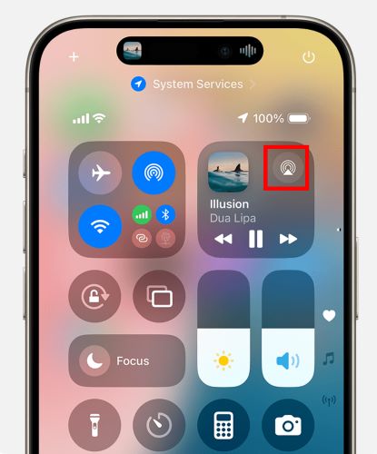 tap AirPlay | Play Spotify on Amazon Firestick TV