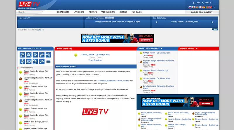 livetv | Vipbox alternatives