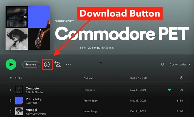 download feature | Napster VS Spotify